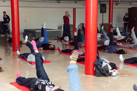 Taller de Yoga. 3º Congreso Internacional de Actividad Físico-Deportiva para Mayores de la Universidad de Málaga. Palacio de Ferias y Congresos de Málaga. Marzo de 2009