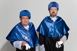 Retrato previo a la investidura como Doctor "Honoris Causa" de D. Antonio García-Bellido por la Facultad de Ciencias de la Universidad de Málaga. Rectorado. Marzo de 2015