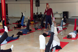 Taller de Yoga. 3º Congreso Internacional de Actividad Físico-Deportiva para Mayores de la Universidad de Málaga. Palacio de Ferias y Congresos de Málaga. Marzo de 2009