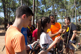 Actividad en Aventura Amazonia Marbella. Olimpiada Española de Economía, Fase Nacional. Marbella. Junio de 2015
