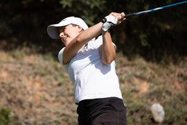 Jugadora del Instituto Tecnológico de Karlsruhe. Campeonato Europeo de Golf Universitario. Antequera. Junio de 2019