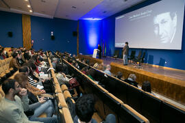 Intervención de Luis Machuca Santa Cruz. Inauguración del curso 2018-2019 de la Escuela Técnica Superior de Arquitectura de la Universidad de Málaga. Paraninfo. Octubre de 2018