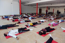 Taller de Yoga. 3º Congreso Internacional de Actividad Físico-Deportiva para Mayores de la Universidad de Málaga. Palacio de Ferias y Congresos de Málaga. Marzo de 2009