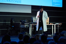 José Corbacho en la gala de inauguración de la 31ª edición de Fancine de la Universidad de Málaga. Cine Albéniz. Noviembre de 2021