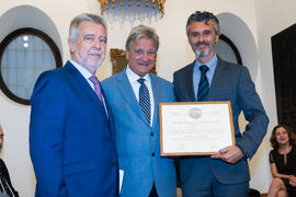 Entrega del título Socio de Honor. 230º Aniversario de la Sociedad Económica Amigos del País. Plaza de la Constitución. Septiembre de 2019