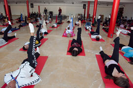 Taller de Yoga. 3º Congreso Internacional de Actividad Físico-Deportiva para Mayores de la Universidad de Málaga. Palacio de Ferias y Congresos de Málaga. Marzo de 2009