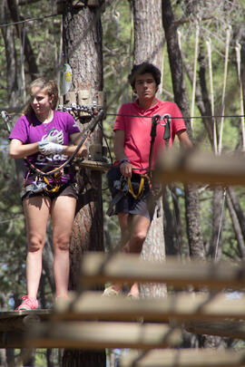 Actividad en Aventura Amazonia Marbella. Olimpiada Española de Economía, Fase Nacional. Marbella. Junio de 2015