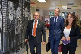 Llegada de Pablo Hernández de Cos a la Facultad de Ciencias Económicas y Empresariales de la Universidad de Málaga. Paraninfo. Octubre de 2022