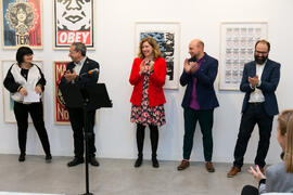 Inauguración de la sala de exposiciones "Espacio Cero" en el Contenedor Cultural. Campus de Teatinos. Abril de 2019