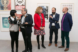 Inauguración de la sala de exposiciones "Espacio Cero" en el Contenedor Cultural. Campus de Teatinos. Abril de 2019