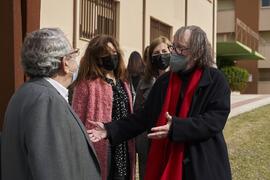 Inauguración de la escultura "Otro Vínculo", de Perry Oliver. Facultad de Filosofía y Letras. Campus de Teatinos. Enero de 2022