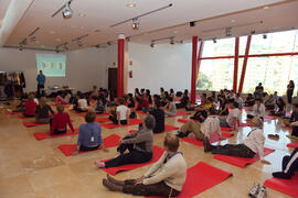 Taller de Pilates. 3º Congreso Internacional de Actividad Físico-Deportiva para Mayores de la Universidad de Málaga. Palacio de Ferias y Congresos de Málaga. Marzo de 2009
