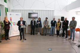 Intervención de José Ángel Narváez. Inauguración de la oficina 'Welcome to UMA'. Campus de Teatinos. Abril de 2019