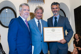 Entrega del título Socio de Honor. 230º Aniversario de la Sociedad Económica Amigos del País. Plaza de la Constitución. Septiembre de 2019
