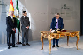 Toma de posesión de D. José Ángel Narváez Bueno como Rector de la Universidad de Málaga. Palacio de San Telmo, Sevilla. Enero de 2020