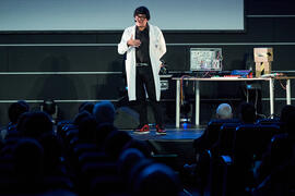 José Corbacho en la gala de inauguración de la 31ª edición de Fancine de la Universidad de Málaga. Cine Albéniz. Noviembre de 2021