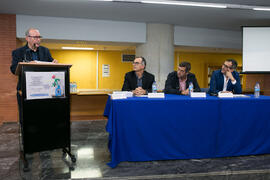Intervención de Francisco Ruiz Noguera. Homenaje a Pablo García Baena y Antonio Garrido. Biblioteca General. Octubre de 2018