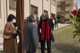 Inauguración de la escultura "Otro Vínculo", de Perry Oliver. Facultad de Filosofía y Letras. Campus de Teatinos. Enero de 2022