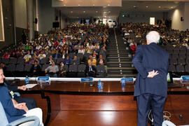 Intervención de Juan Francisco Marcos. Primer panel de expertos del 6º Congreso Internacional de Actividad Física Deportiva para Mayores. Escuela Técnica Superior de Ingeniería de Telecomunicaciones y de Informática. Marzo de 2015