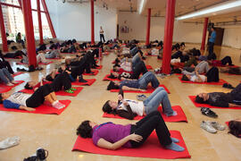 Taller de Pilates. 3º Congreso Internacional de Actividad Físico-Deportiva para Mayores de la Universidad de Málaga. Palacio de Ferias y Congresos de Málaga. Marzo de 2009