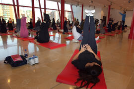 Taller de Pilates. 3º Congreso Internacional de Actividad Físico-Deportiva para Mayores de la Universidad de Málaga. Palacio de Ferias y Congresos de Málaga. Marzo de 2009