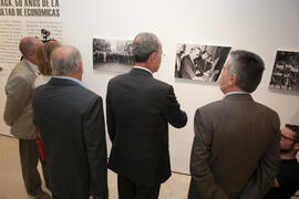 Inauguración de la exposición "Málaga, 50 años de la Facultad de Económicas". Sociedad Económica Amigos del País. Junio de 2015