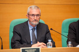 Antonio Gómez Yebra. Homenaje a María Victoria Atencia. Edificio del Rectorado. Diciembre de 2014