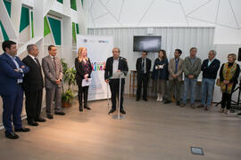 Intervención de José Ángel Narváez. Inauguración de la oficina 'Welcome to UMA'. Campus de Teatinos. Abril de 2019
