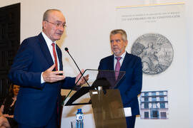 Intervención de Francisco de la Torre. 230º Aniversario de la Sociedad Económica Amigos del País. Plaza de la Constitución. Septiembre de 2019