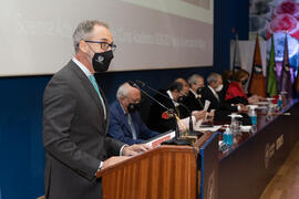 Intervención del Secretario General. Apertura del Curso Académico 2020/2021 de la Universidad de Málaga. Paraninfo. Septiembre de 2020