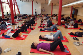 Taller de Pilates. 3º Congreso Internacional de Actividad Físico-Deportiva para Mayores de la Universidad de Málaga. Palacio de Ferias y Congresos de Málaga. Marzo de 2009