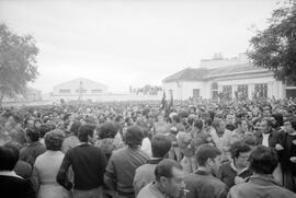 Entierro de Manuel José García Caparrós, tras la manifestación por la autonomía de Andalucía. 1.6. 1977-12-05. Málaga, España.
