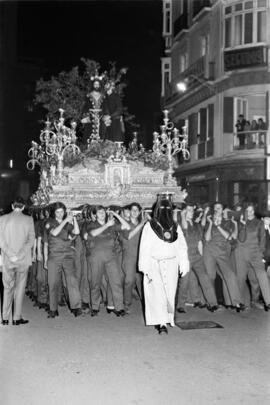 Semana Santa de Málaga. Nuestro Padre Jesús del Prendimiento. Domingo de Ramos. Marzo de 1972. España.