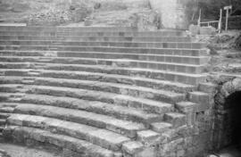 Teatro romano. Enero de 1963. Málaga, España.