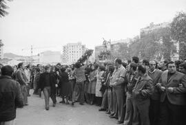 Entierro de Manuel José García Caparrós, tras la manifestación por la autonomía de Andalucía. 1.5. 1977-12-05. Málaga, España.