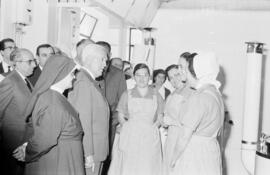 Visita del ministro de la Gobernación, Camilo Alonso Vega, al Hospital Civil. Marzo de 1967. Málaga (España)