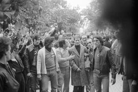 Entierro de Manuel José García Caparrós, tras la manifestación por la autonomía de Andalucía. 1.3. 1977-12-05. Málaga, España.