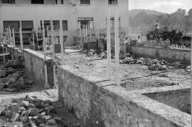 Construcción de la Escuela de Formación Profesional Francisco Franco. Diciembre de 1952. Málaga, España.