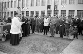 Visita oficial de Franco a Málaga. 27 y 28 de abril de 1961. Escuela de Peritos. Plaza de El Ejido. Plaza de El Ejido. Málaga, España