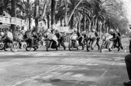 Carrera de motos del XIV Gran Premio Motociclista de Invierno de Málaga y II Premio Internacional Costa del Sol de Motociclismo. Febrero de 1963. Málaga (España)