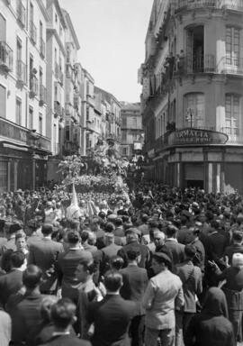 Semana Santa de Málaga. Nuestro Padre Jesús a su entrada en Jerusalén (Pollinica). Domingo de Ramos. Anterior a 1936. España.