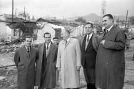 Derribo viviendas del Arroyo del Cuarto. 1958-12. Inundaciones de 4 de diciembre de 1958. Málaga, España.