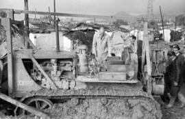 Derribo viviendas del Arroyo del Cuarto. 1958-12. Inundaciones de 4 de diciembre de 1958. Málaga, España.