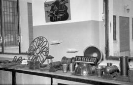Escuela de Formación Profesional Francisco Franco de  José Solís Ruiz, ministro-secretario general del Movimiento. Enero de 1953. Málaga, España.