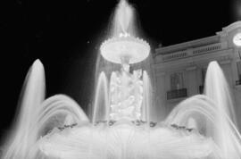 Plaza de la Constitución. Fuente de las Gitanillas. Inauguración el 11 de Julio de 1960. Málaga, España.