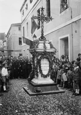 Homenaje a Torrijos. Calle Lebrija. El Bulto. Diciembre de  1931. Málaga, España.