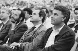 Mitin de Felipe Gonzalez. Elecciones andaluzas de 1990. Plaza de Toros de la Malagueta. Junio, 1990. Málaga, España-02