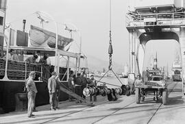 Puerto. Muelle Transversal. Junio de 1959. Málaga, España.