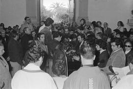 Entierro de Manuel José García Caparrós, tras la manifestación por la autonomía de Andalucía. 1.4. 1977-12-05. Málaga, España.