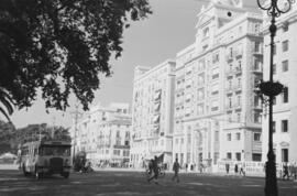 Plaza de la Marina. 1955, octubre. Málaga, España.